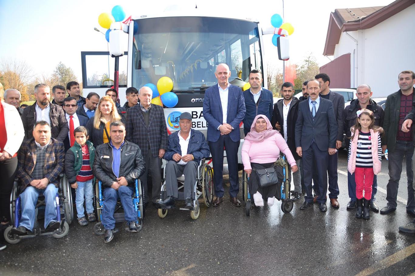 Engelli vatandaşlar için yarım otobüs alındı Engelli vatandaşlar için yarım otobüs alındı